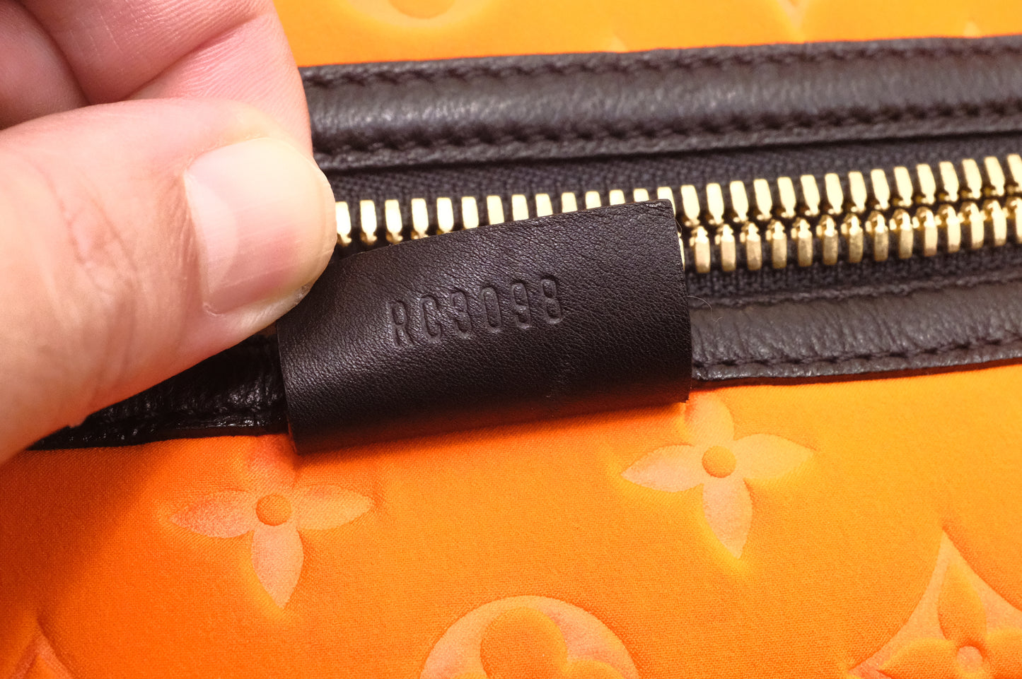 Louis Vuitton Scuba Tote Bag in Orange Canvas