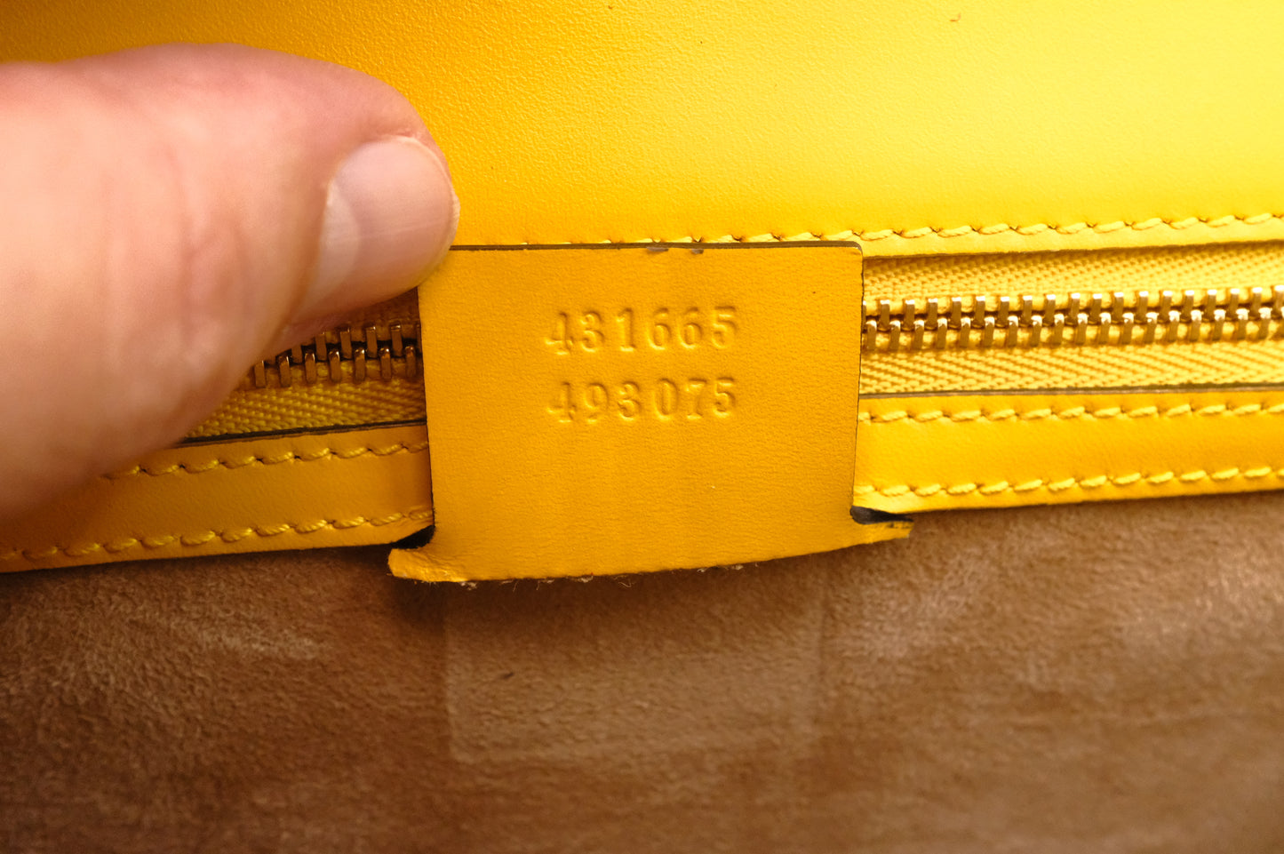 Gucci Large Sylvie in Yellow Guccissima Leather