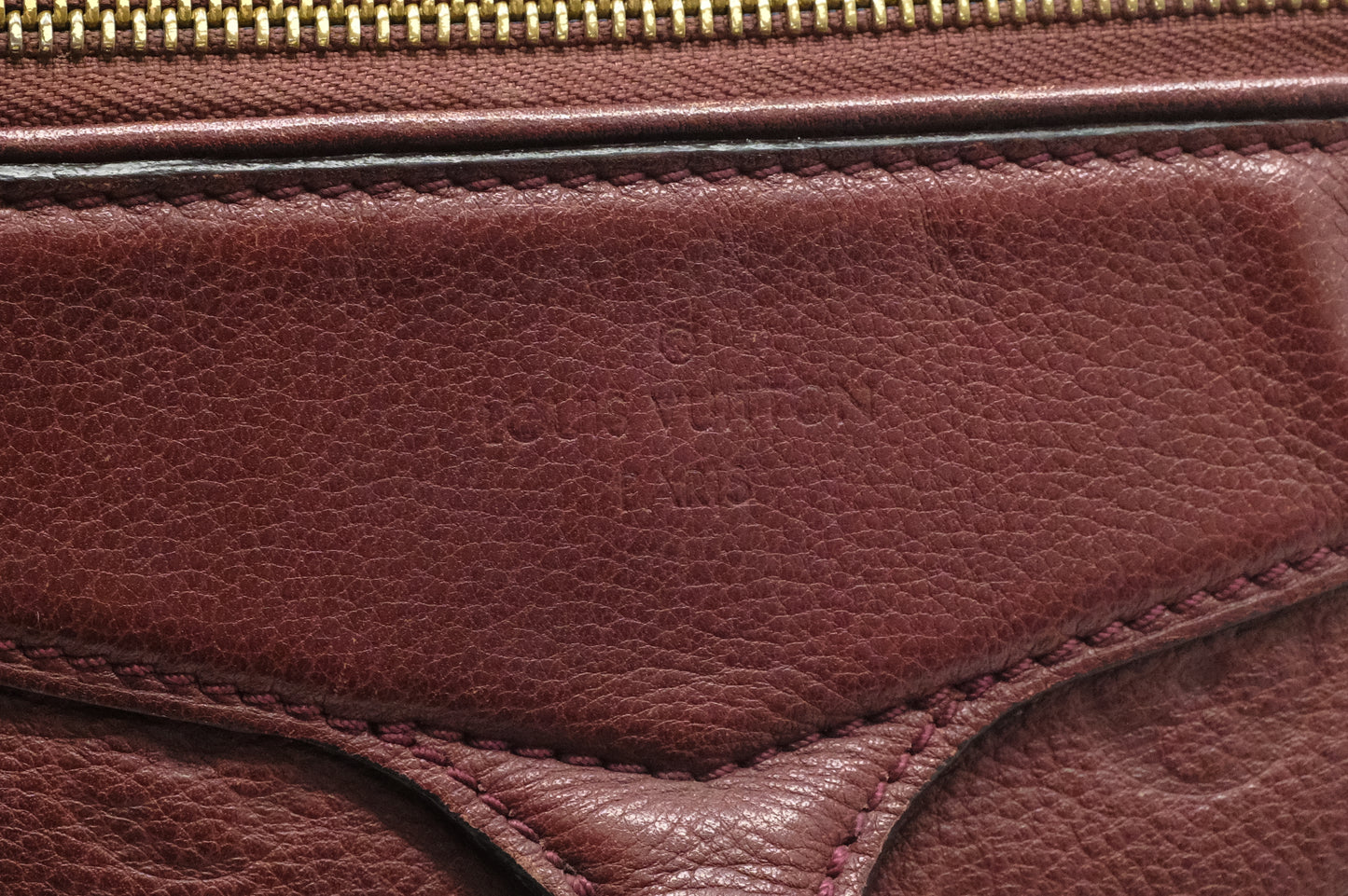 Louis Vuitton Lumineuse in Burgundy Empreinte Leather