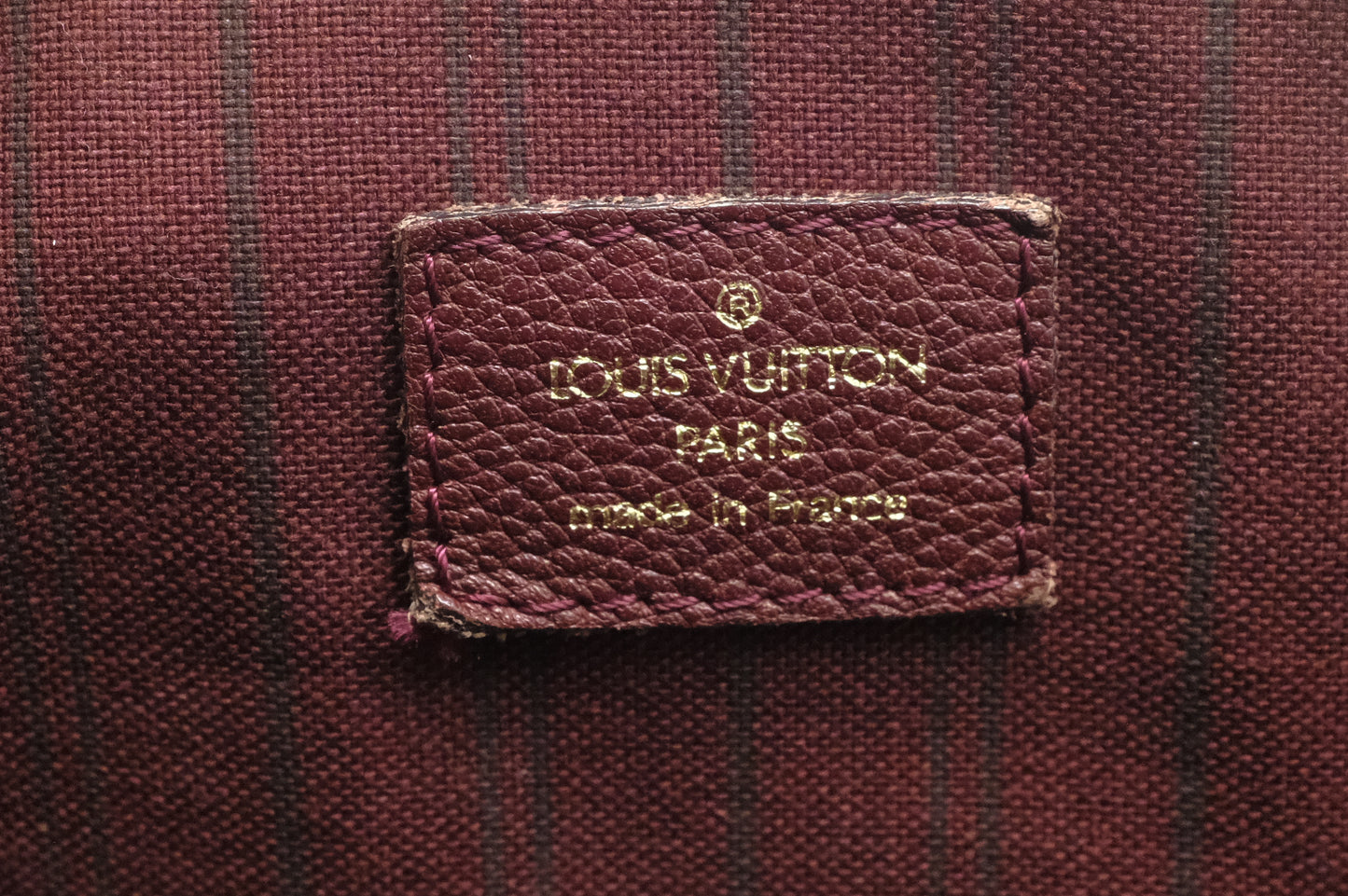 Louis Vuitton Lumineuse in Burgundy Empreinte Leather