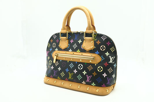 Louis Vuitton Alma in Black Multicolor Canvas