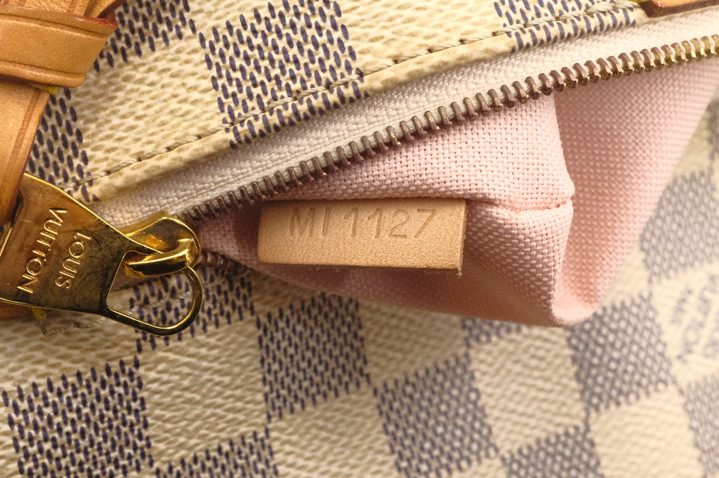 Louis Vuitton Iena PM Shoulder Bag in Damier Azur Canvas