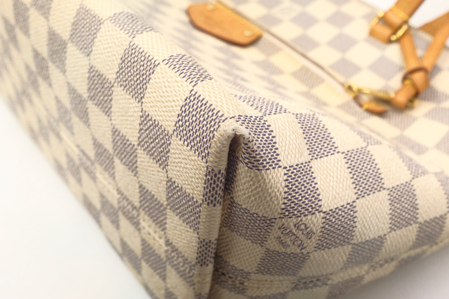 Louis Vuitton Iena PM Shoulder Bag in Damier Azur Canvas