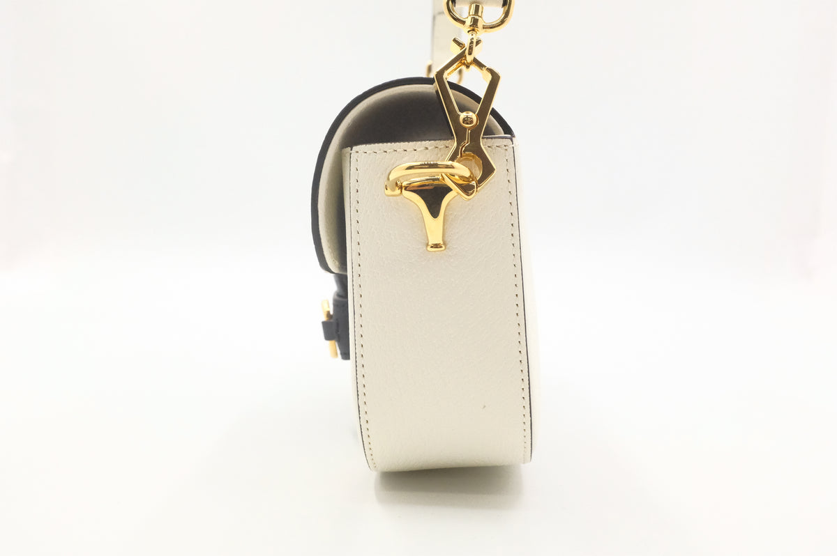 Gucci x Adidas Horsebit 1955 in White and Black Leather