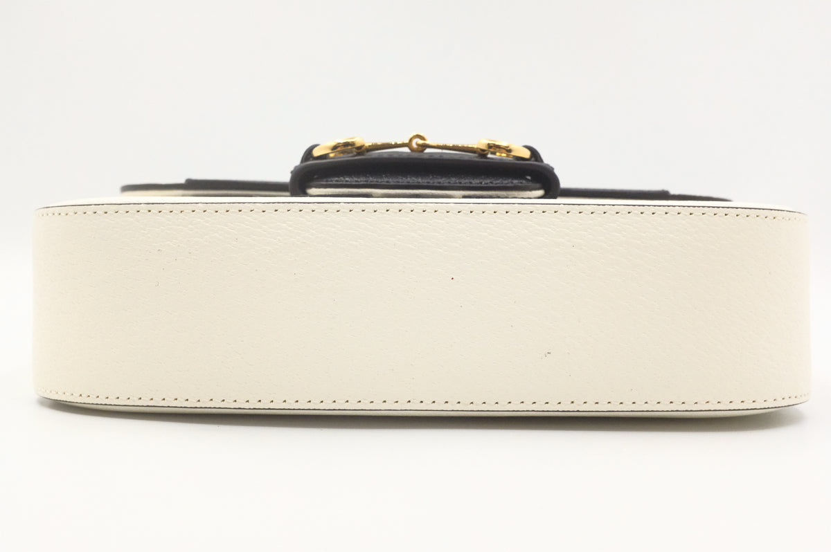 Gucci x Adidas Horsebit 1955 in White and Black Leather