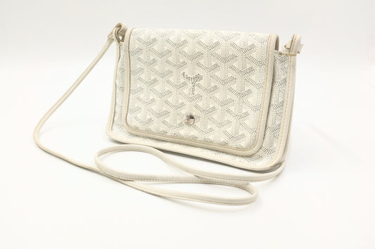 Goyard Plumet Crossbody in White Goyardine Canvas