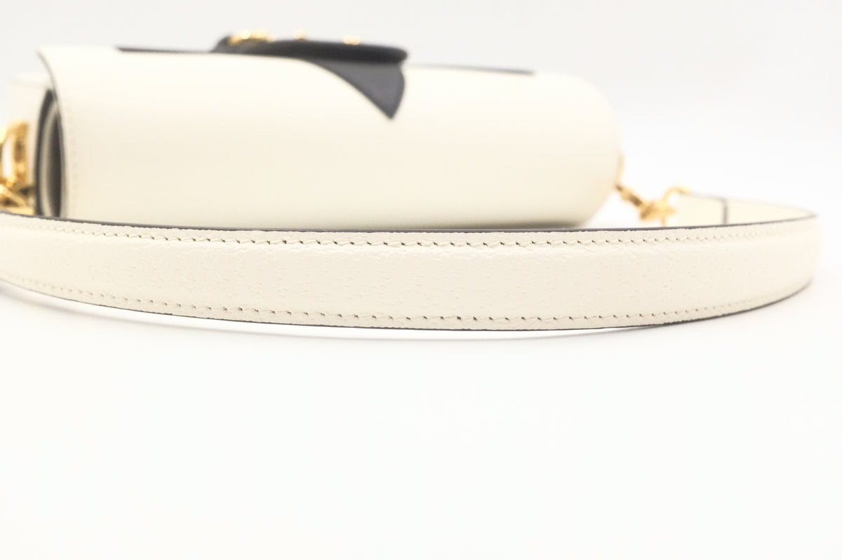 Gucci x Adidas Horsebit 1955 in White and Black Leather