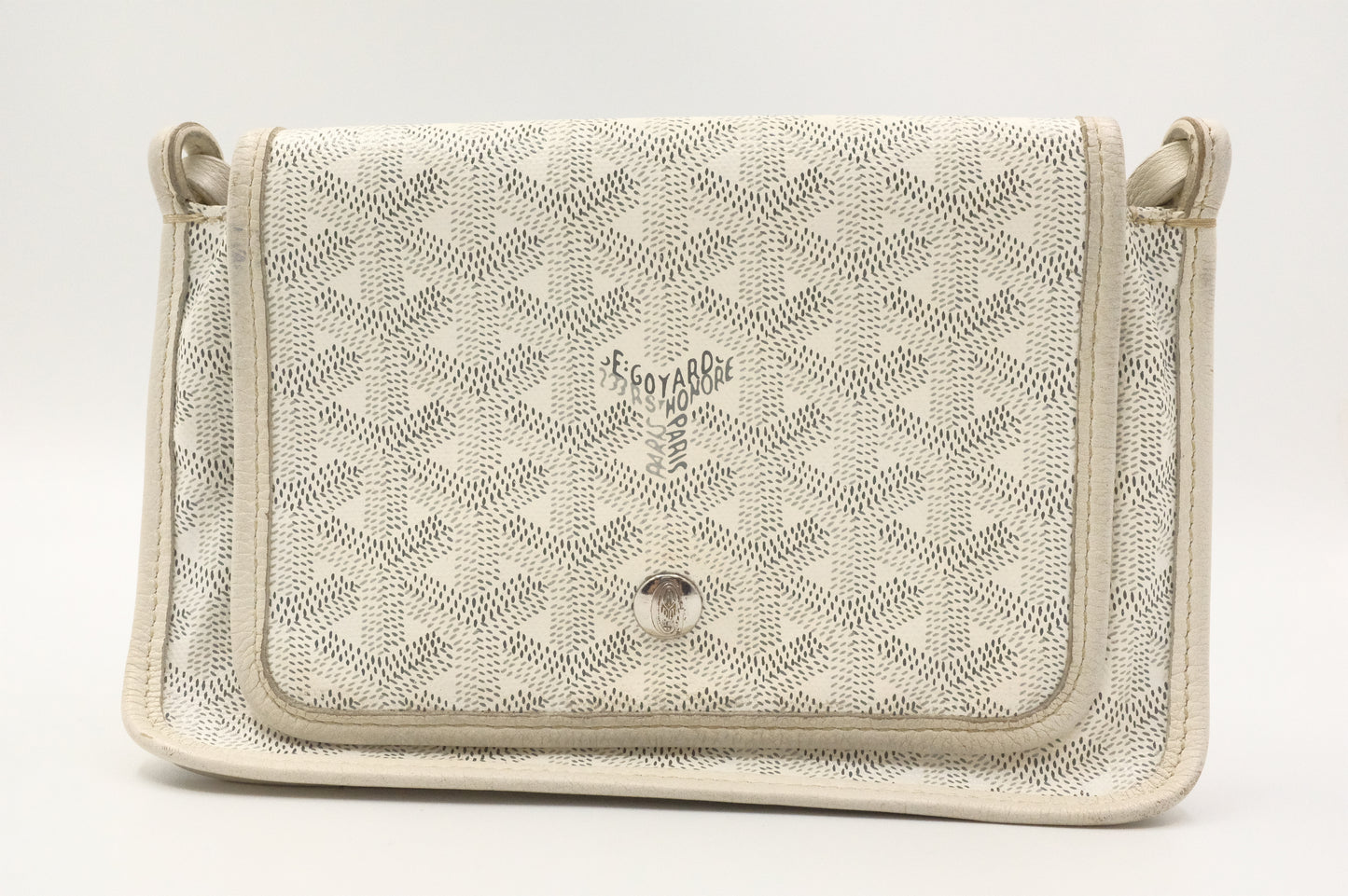 Goyard Plumet Crossbody in White Goyardine Canvas