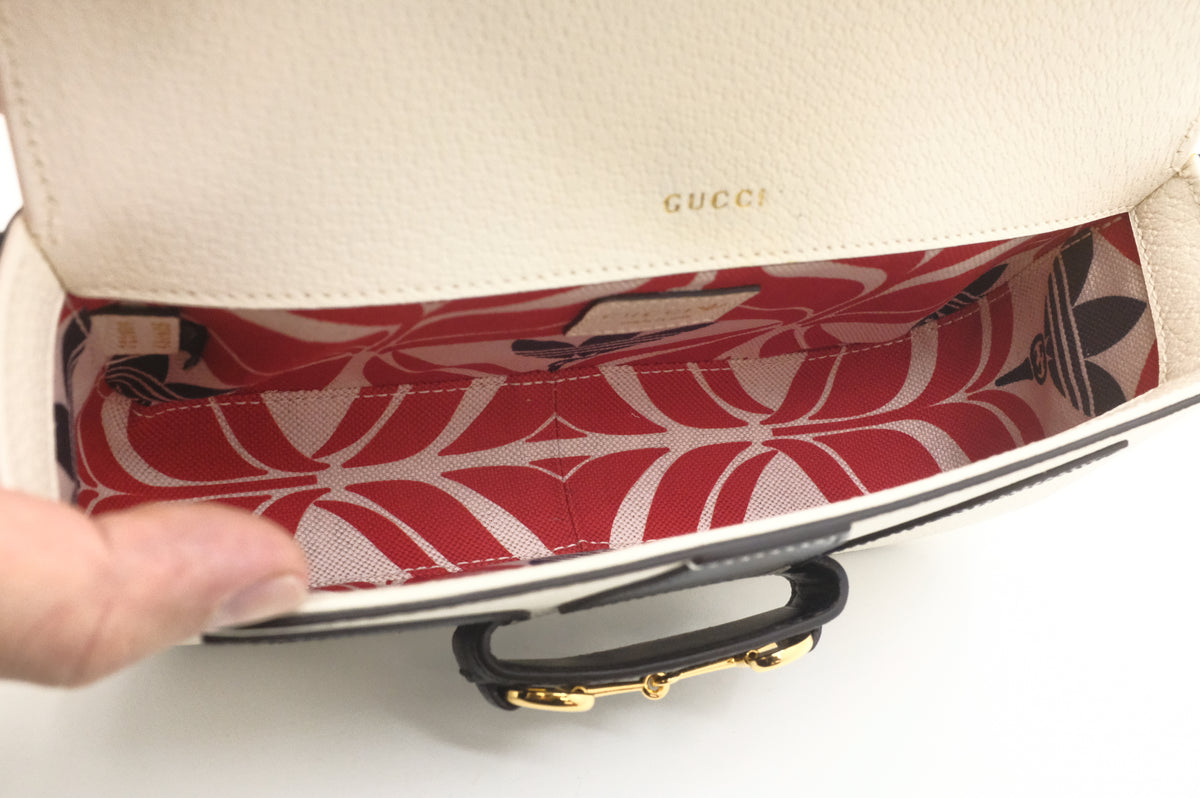 Gucci x Adidas Horsebit 1955 in White and Black Leather