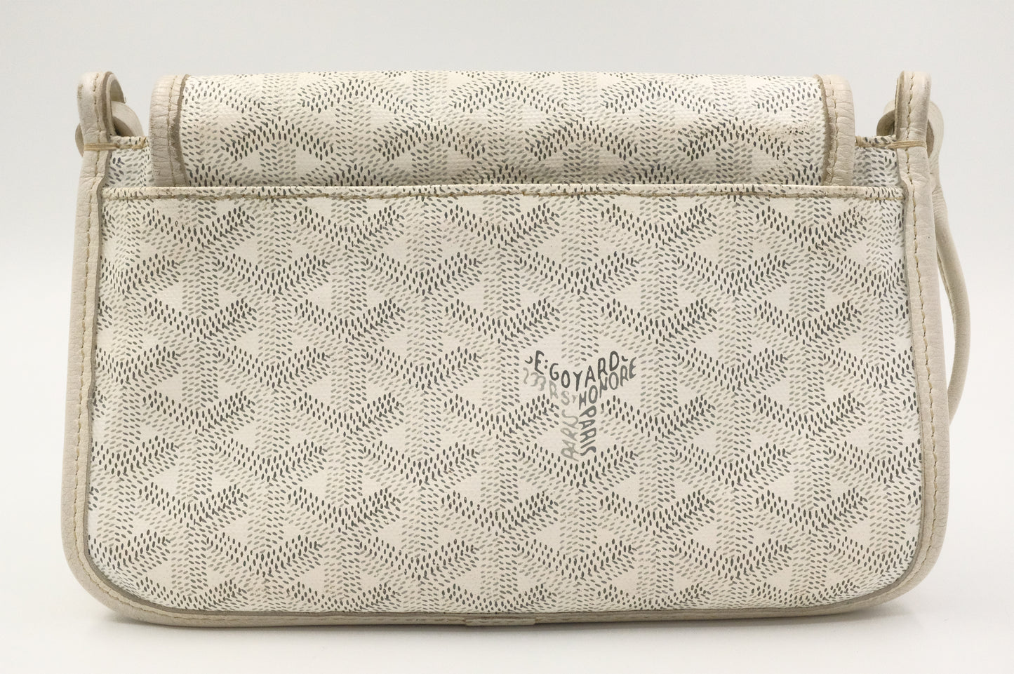 Goyard Plumet Crossbody in White Goyardine Canvas
