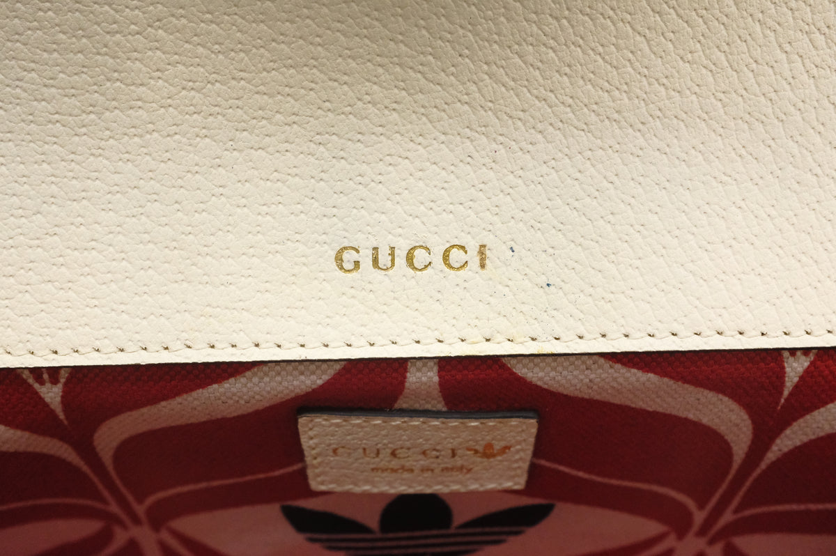 Gucci x Adidas Horsebit 1955 in White and Black Leather