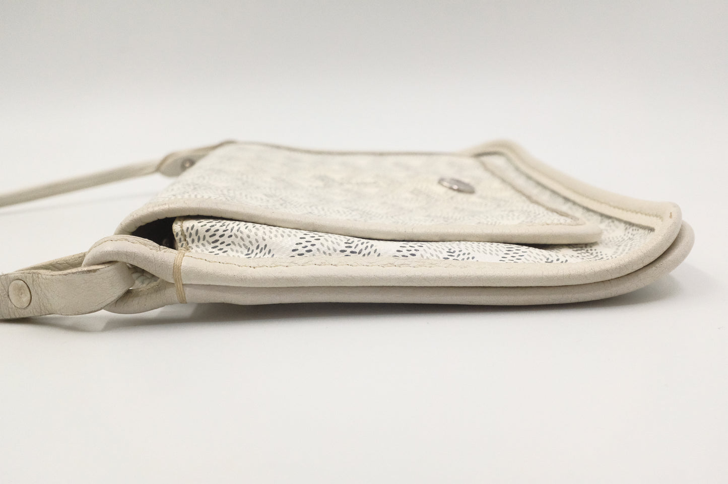 Goyard Plumet Crossbody in White Goyardine Canvas