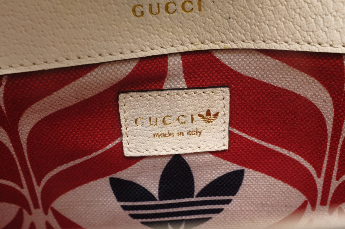 Gucci x Adidas Horsebit 1955 in White and Black Leather