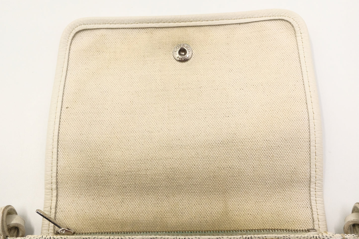 Goyard Plumet Crossbody in White Goyardine Canvas
