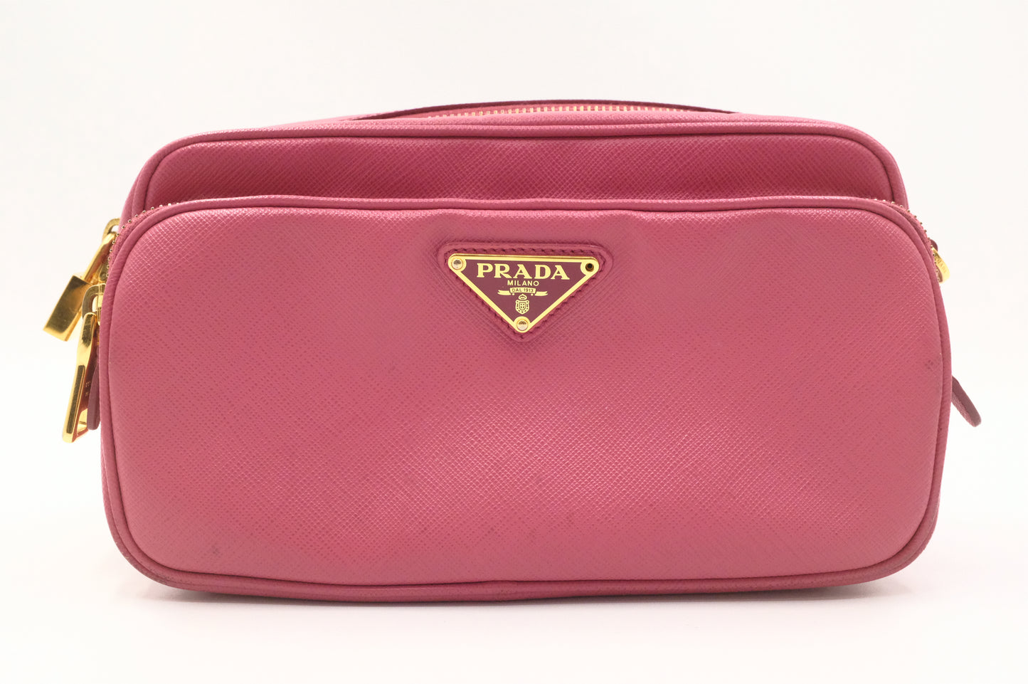 Prada Crossbody Bag in Pink Saffiano Leather