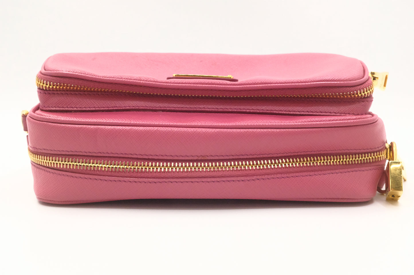 Prada Crossbody Bag in Pink Saffiano Leather