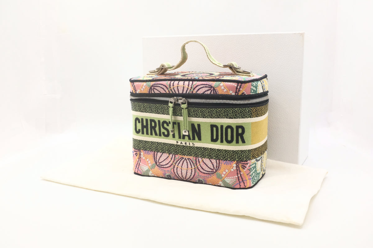 Dior DiorTravel Vanity Case in Dior in Lights Multicolor Embroidered Canvas