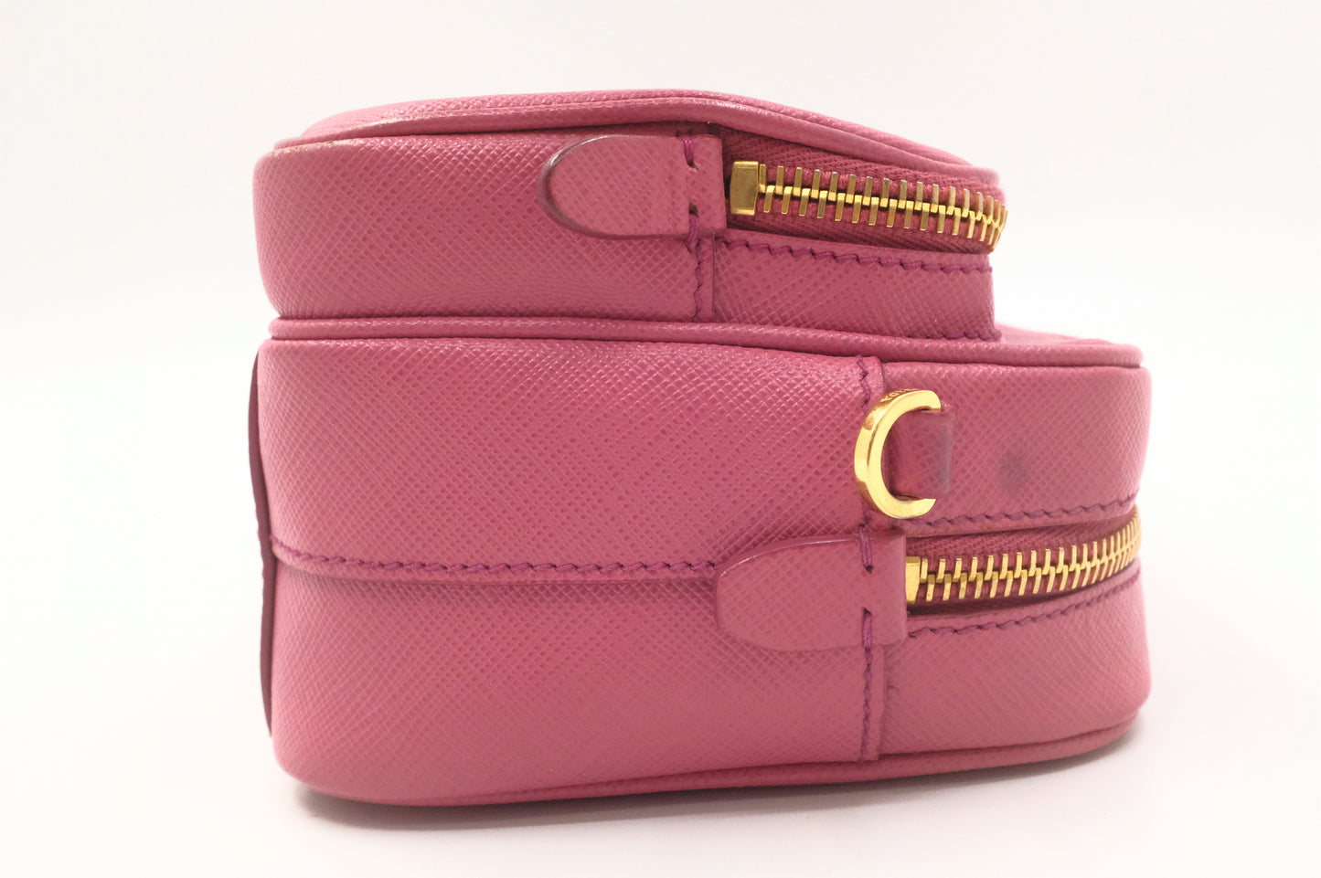 Prada Crossbody Bag in Pink Saffiano Leather
