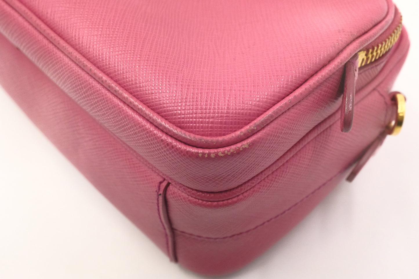 Prada Crossbody Bag in Pink Saffiano Leather