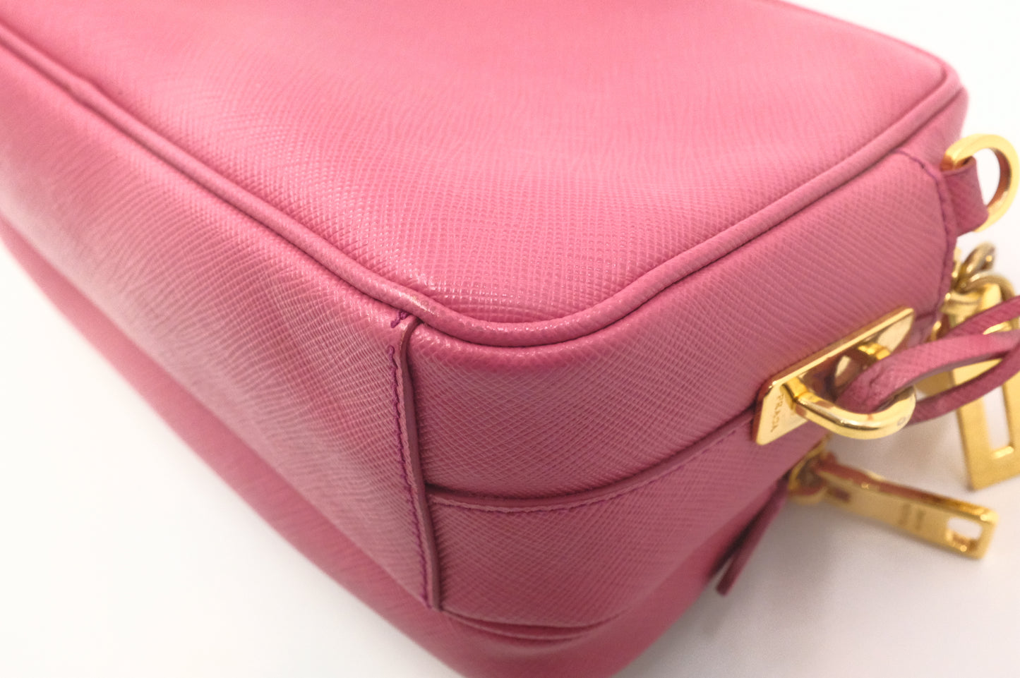 Prada Crossbody Bag in Pink Saffiano Leather
