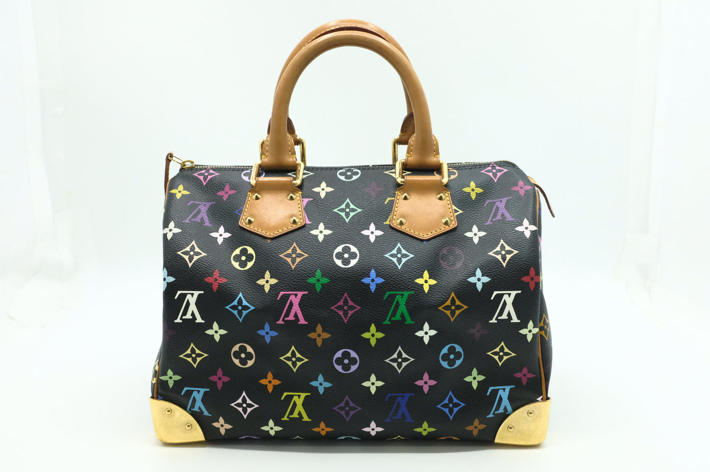 Louis Vuitton Speedy 30 in Black Multicolor Monogram Canvas