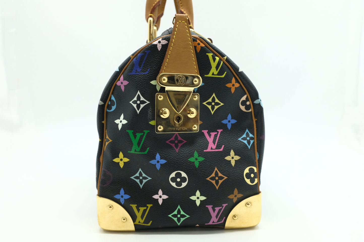 Louis Vuitton Speedy 30 in Black Multicolor Monogram Canvas