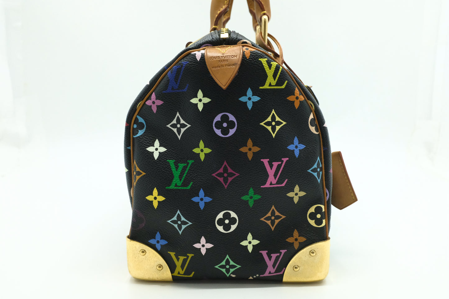 Louis Vuitton Speedy 30 in Black Multicolor Monogram Canvas