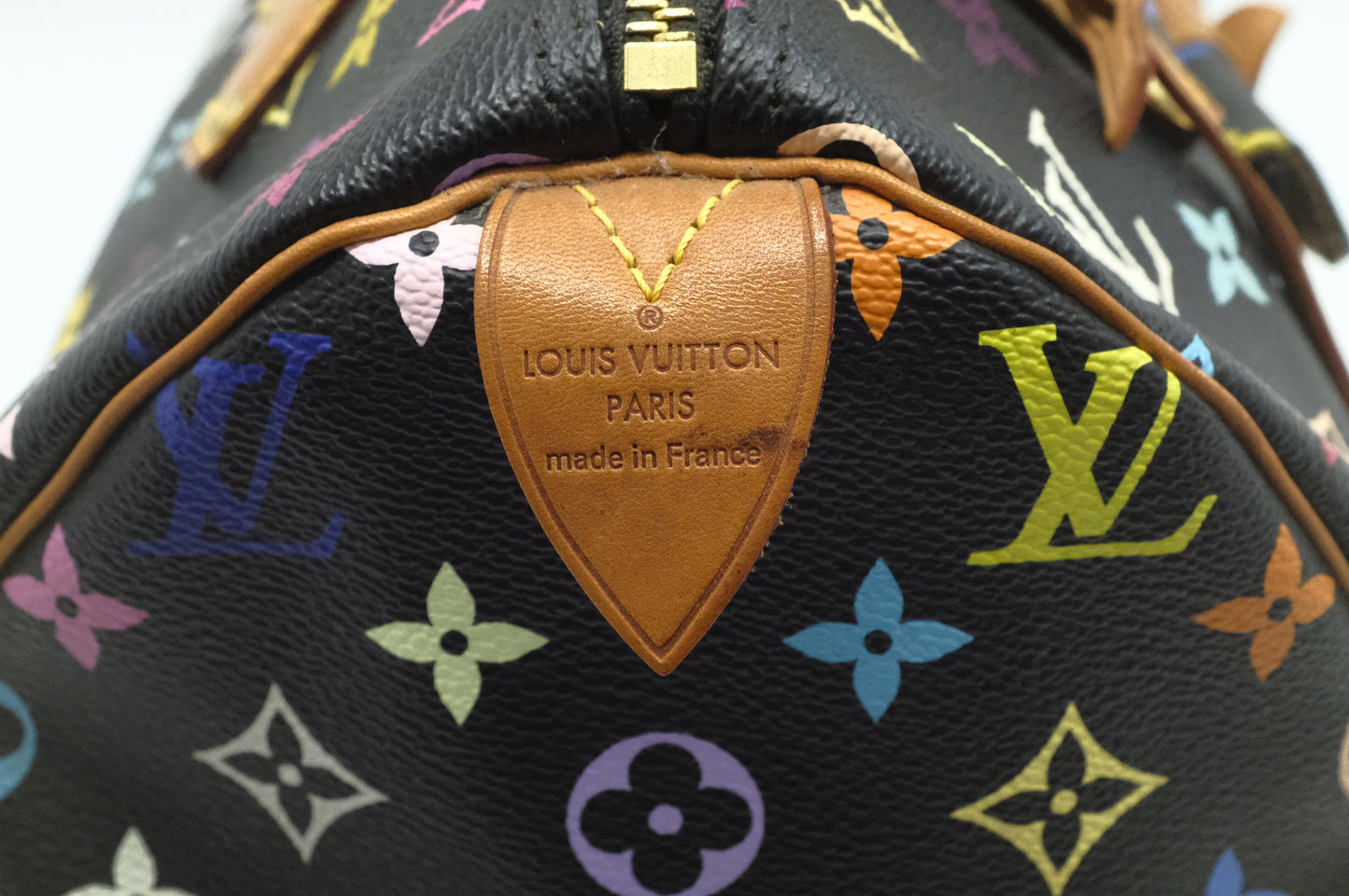Louis Vuitton Speedy 30 in Black Multicolor Monogram Canvas