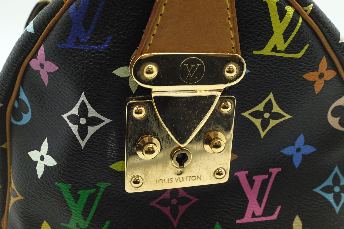 Louis Vuitton Speedy 30 in Black Multicolor Monogram Canvas