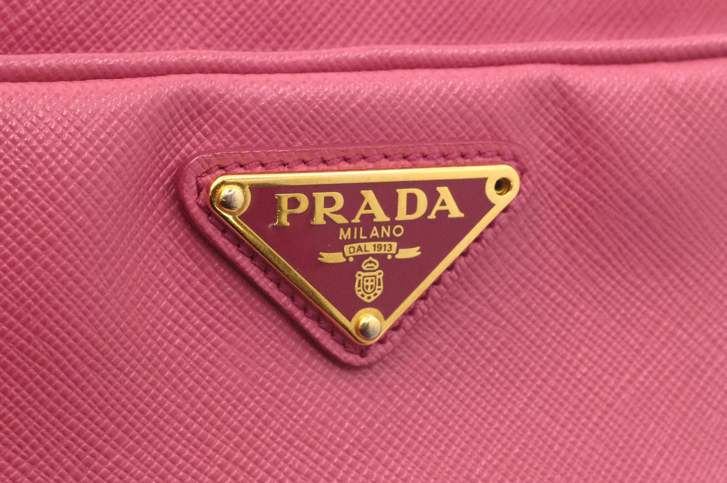 Prada Crossbody Bag in Pink Saffiano Leather