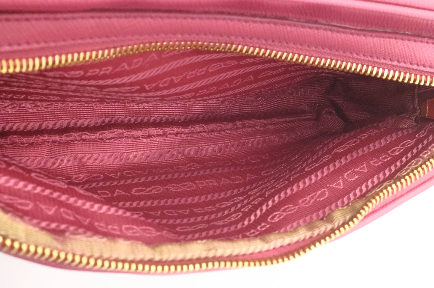 Prada Crossbody Bag in Pink Saffiano Leather