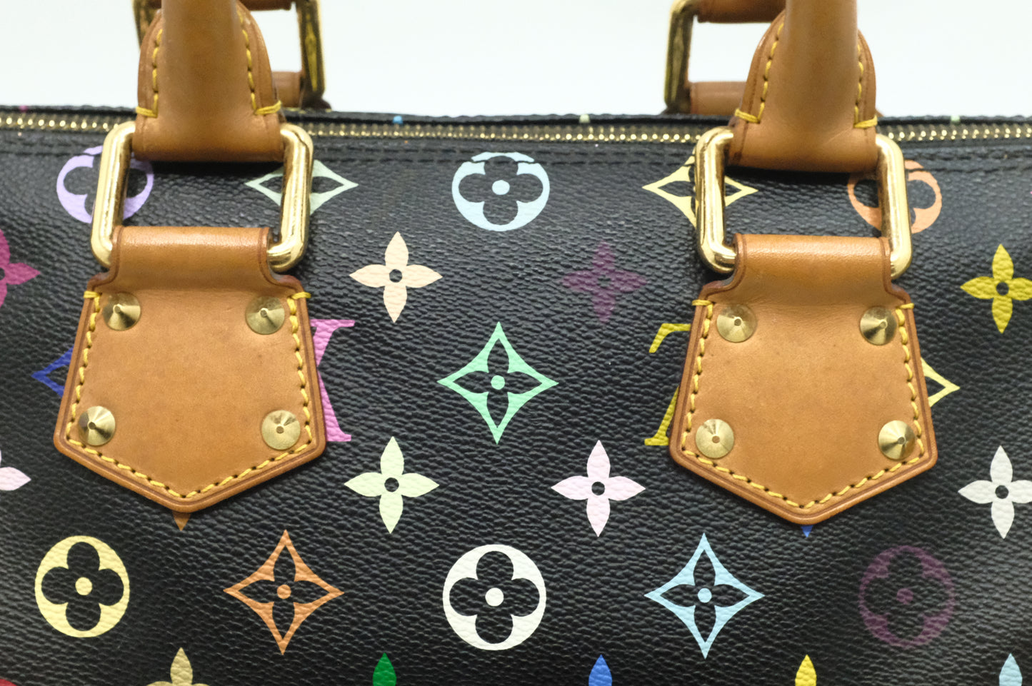 Louis Vuitton Speedy 30 in Black Multicolor Monogram Canvas
