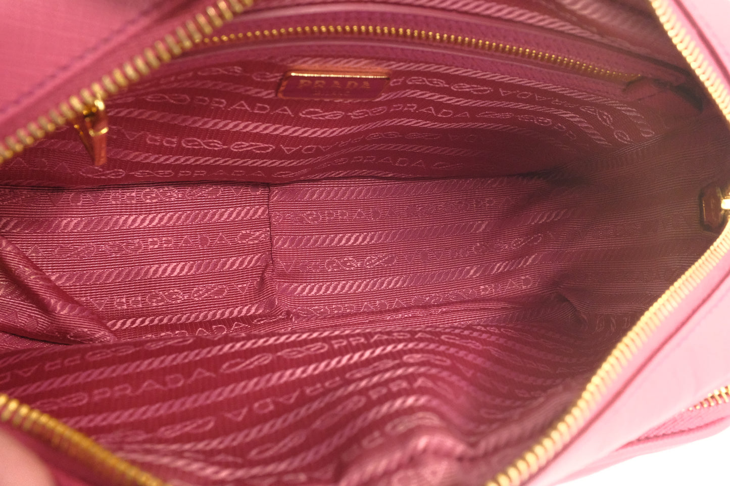 Prada Crossbody Bag in Pink Saffiano Leather