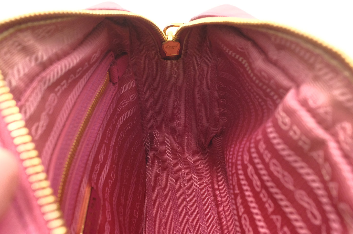 Prada Crossbody Bag in Pink Saffiano Leather