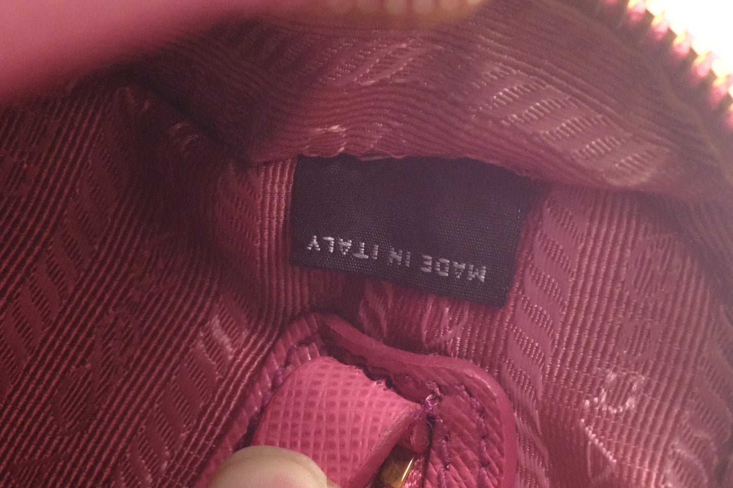 Prada Crossbody Bag in Pink Saffiano Leather