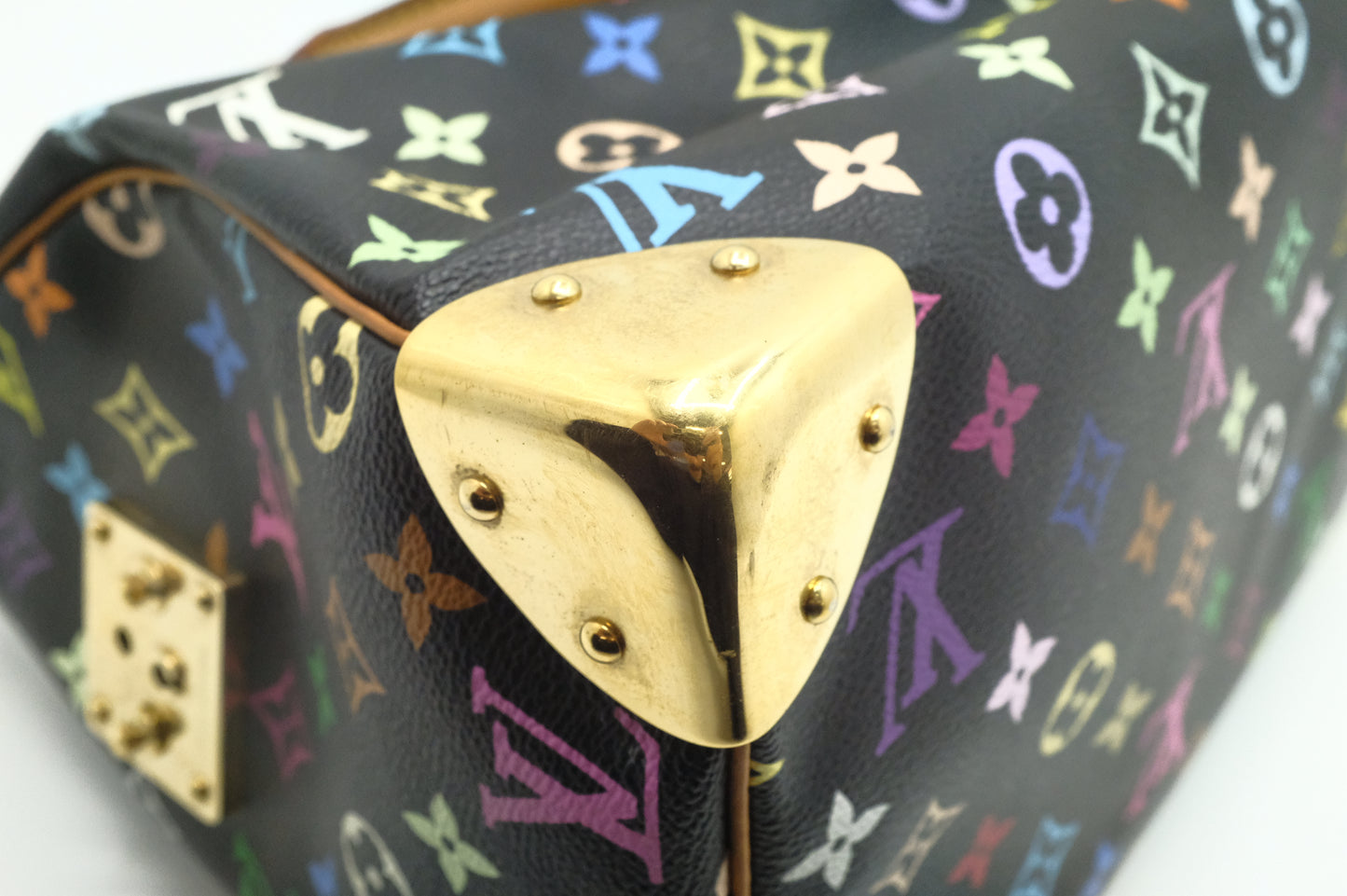 Louis Vuitton Speedy 30 in Black Multicolor Monogram Canvas