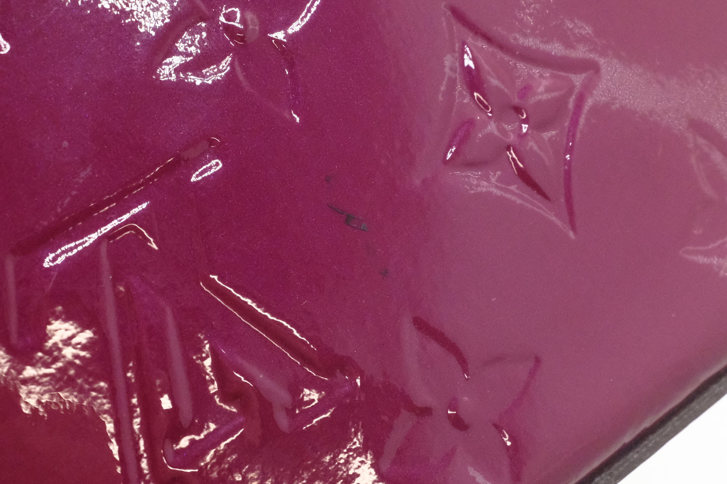 Louis Vuitton Pochette Felicie in Metallic Pink Vernis Leather