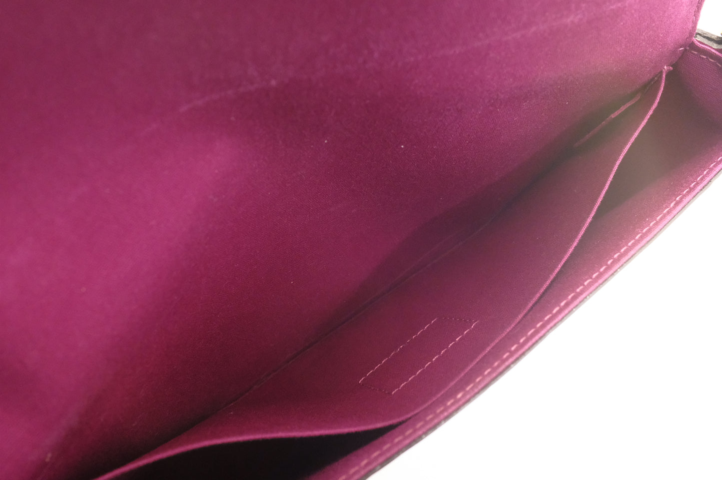 Louis Vuitton Pochette Felicie in Metallic Pink Vernis Leather