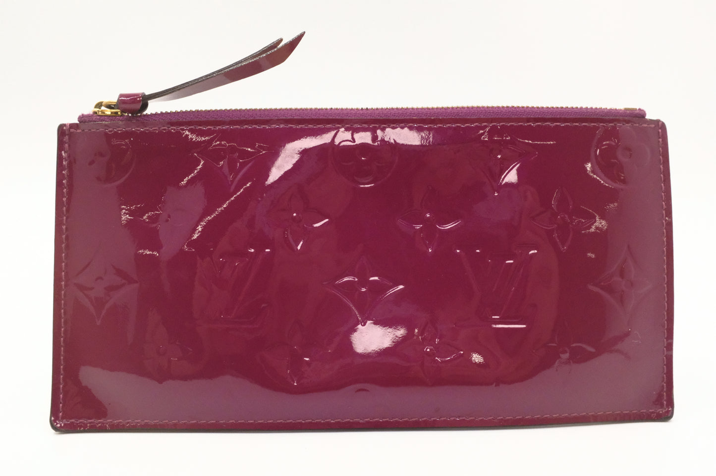 Louis Vuitton Pochette Felicie in Metallic Pink Vernis Leather