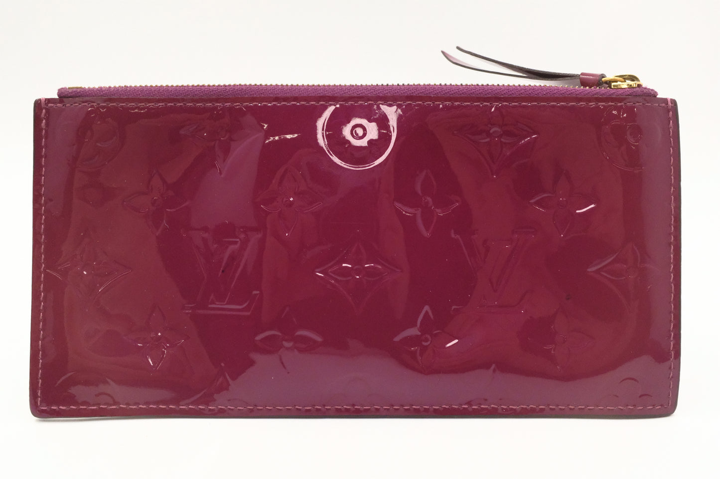 Louis Vuitton Pochette Felicie in Metallic Pink Vernis Leather