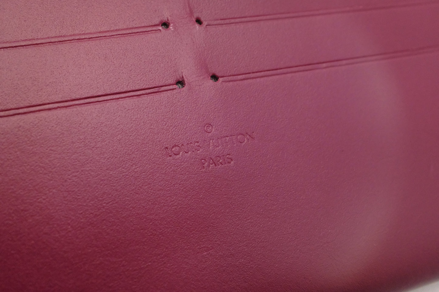 Louis Vuitton Pochette Felicie in Metallic Pink Vernis Leather