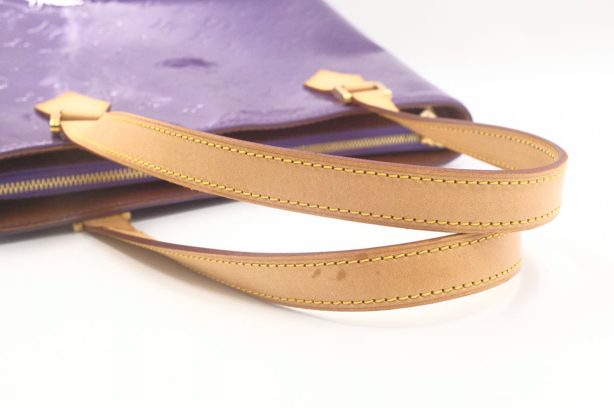 Louis Vuitton Houston in Purple Vernis Leather