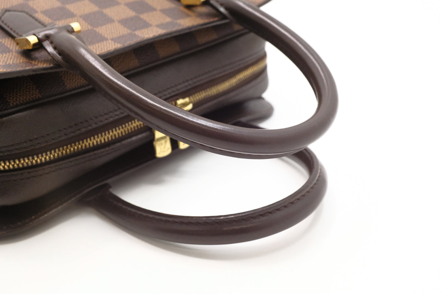 Louis Vuitton Triana Handbag in Damier Ebene Canvas
