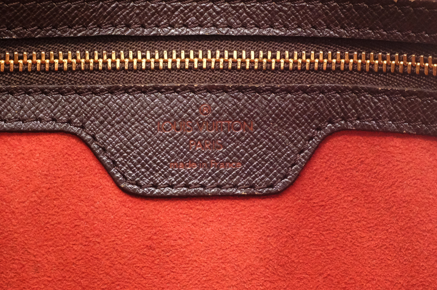 Louis Vuitton Triana Handbag in Damier Ebene Canvas
