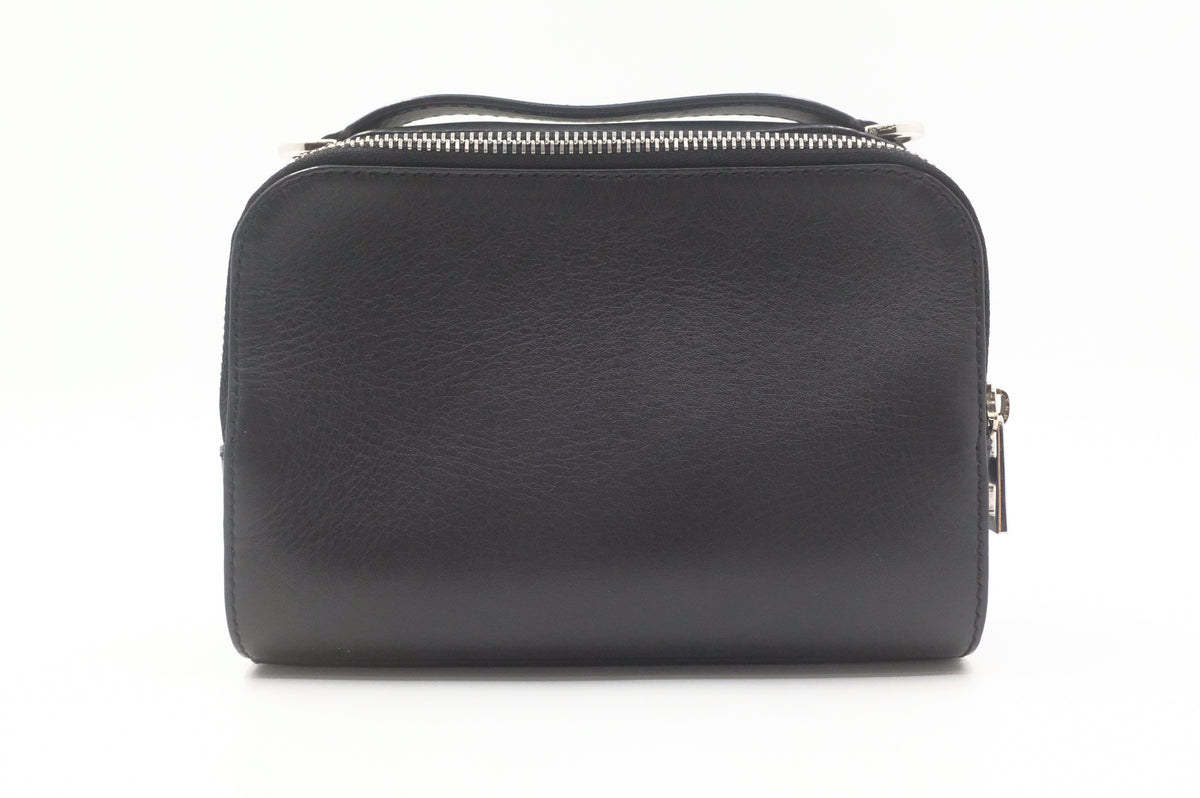 Loewe Camera Crossbody Bag in Black Leather