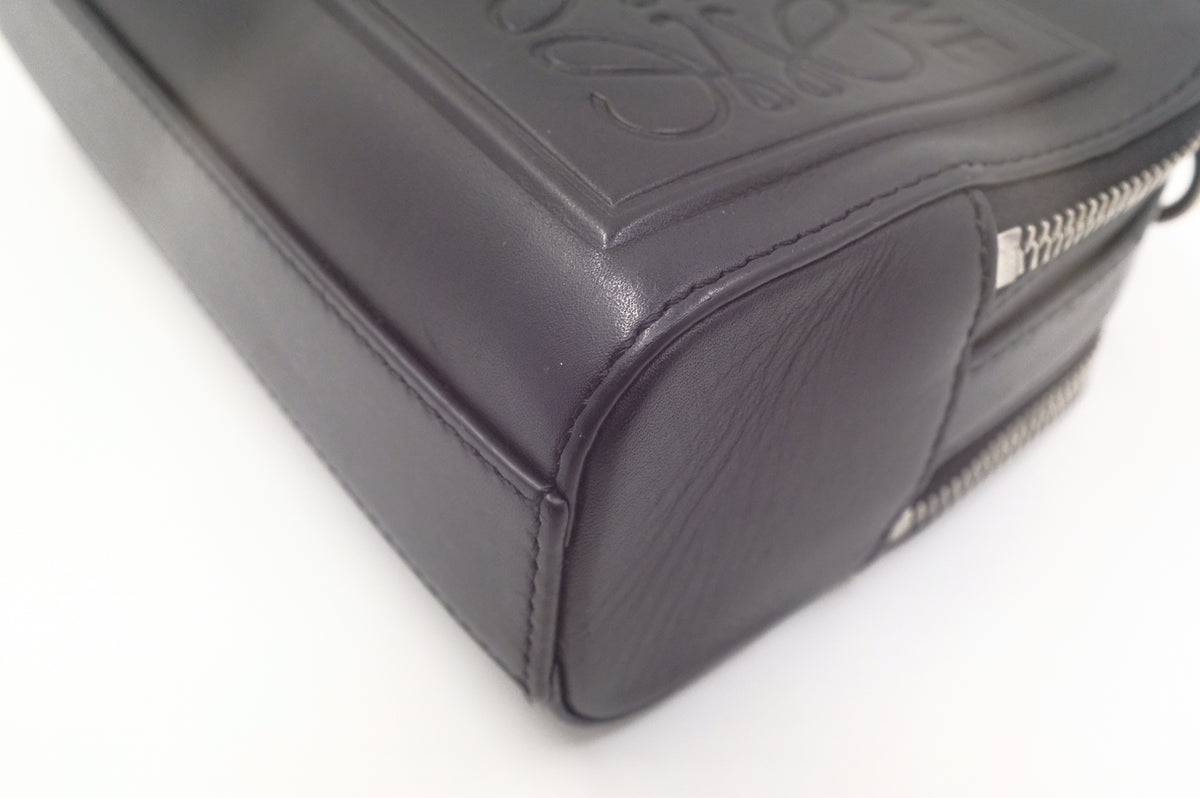 Loewe Camera Crossbody Bag in Black Leather