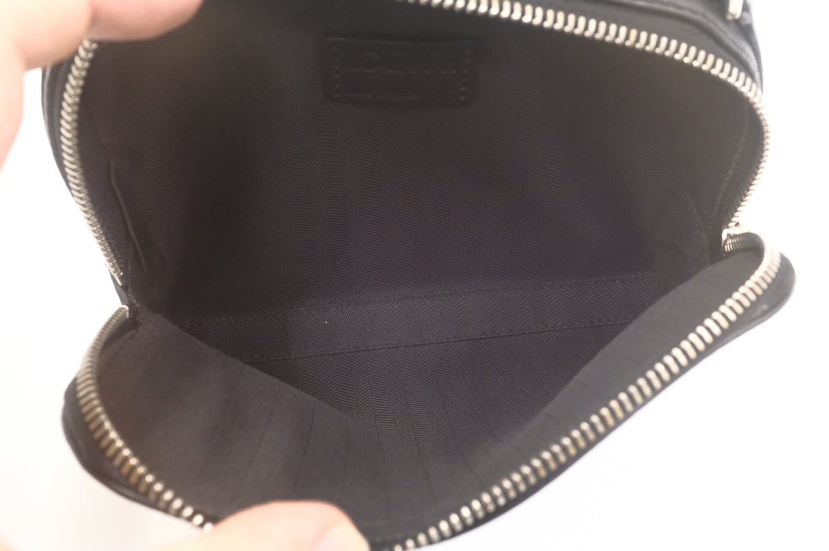 Loewe Camera Crossbody Bag in Black Leather