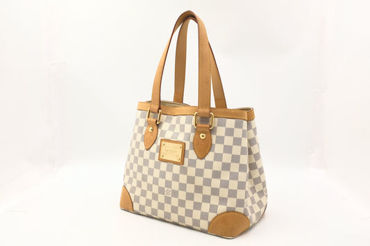 Louis Vuitton Hampstead PM in Damier Azur Canvas