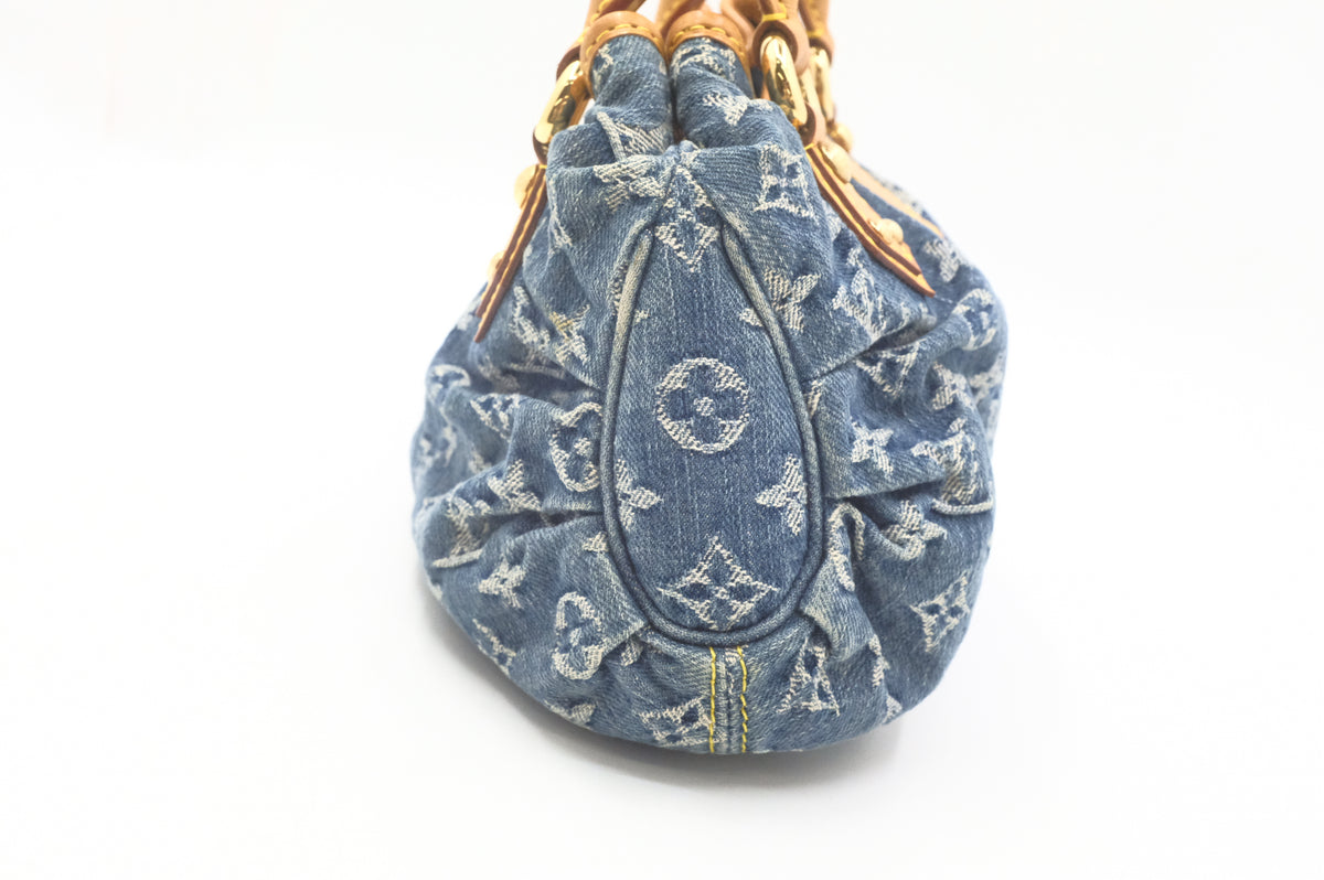 Louis Vuitton Mini Pleaty in Blue Denim Canvas
