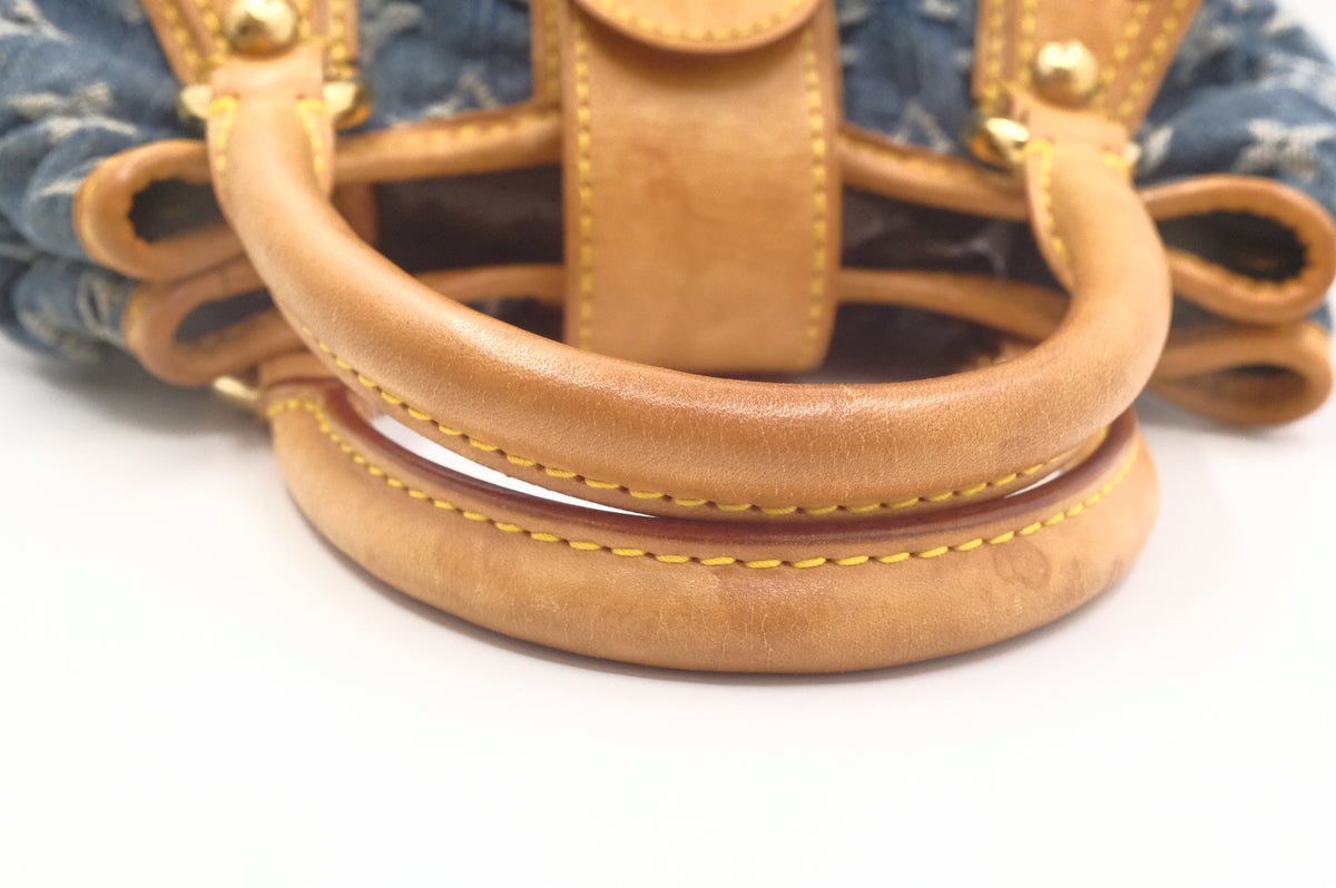 Louis Vuitton Mini Pleaty in Blue Denim Canvas